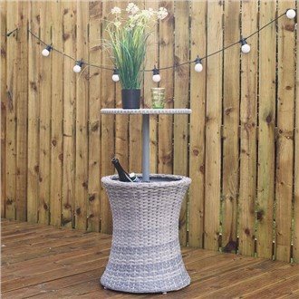 Rattan Effect Drinks Txias Rooj Nrog iav saum